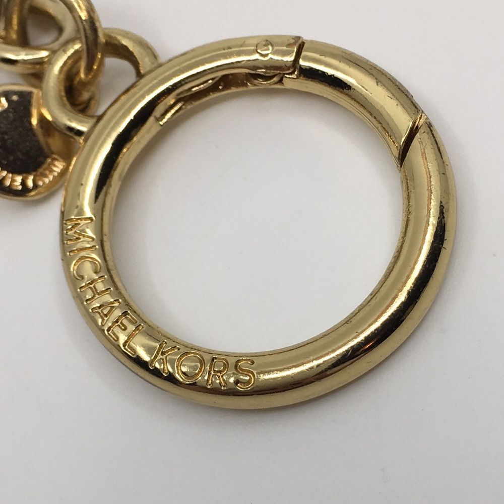Michael Kors Leather & Suede Monkey Face Bag Charm or Keychain with gold tone - Picture 7 of 16